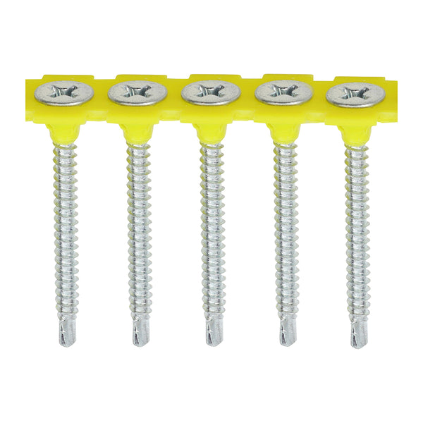 TIMCO Collated Drywall Self-Drilling Bugle Head Silver Screws