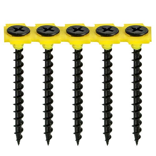 TIMCO Collated Drywall Coarse Thread Bugle Head Black Screws