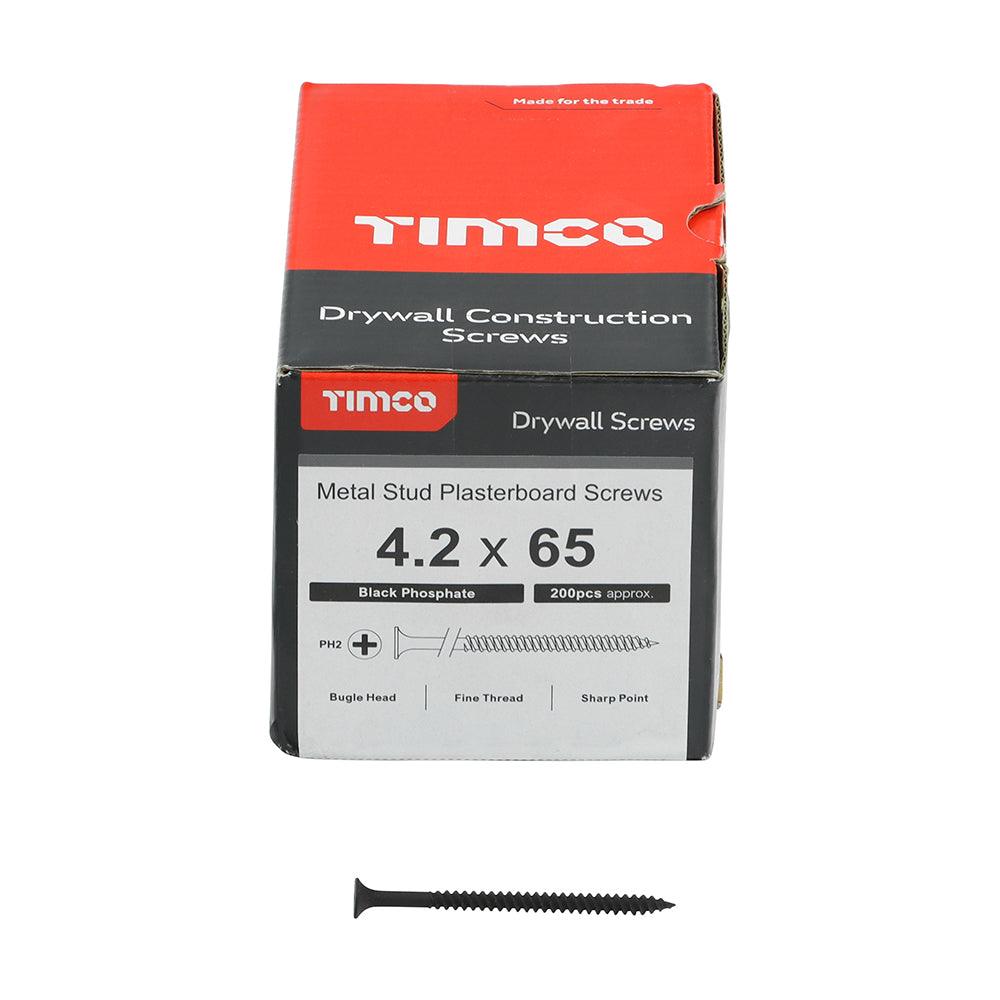 TIMCO Drywall Fine Thread Bugle Head Black Screws