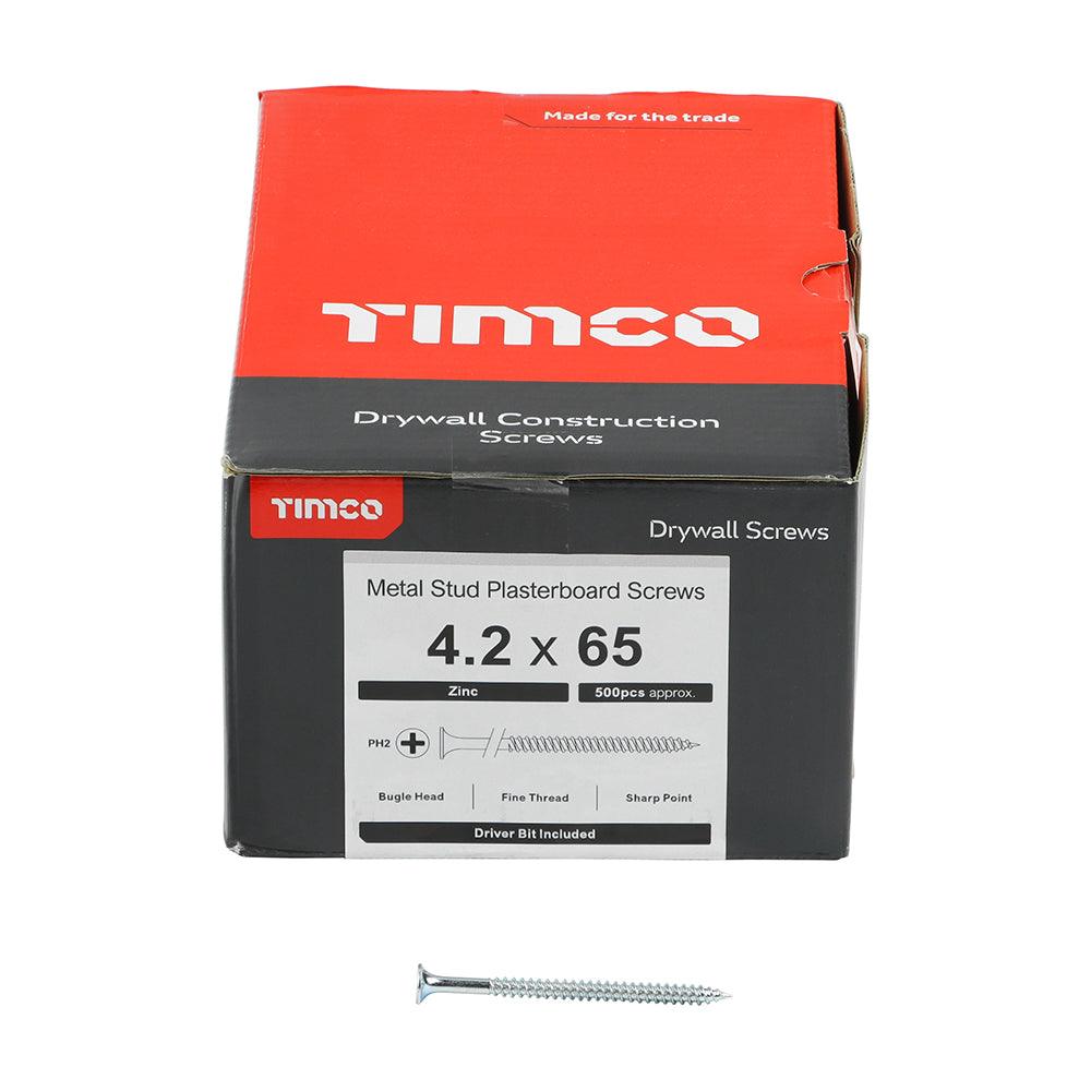 TIMCO Drywall Fine Thread Bugle Head Silver Screws