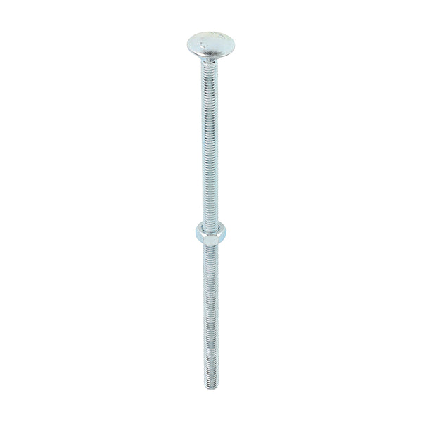 Carriage Bolt & Hex Nut - BZP