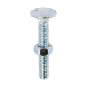 Carriage Bolt & Hex Nut - BZP