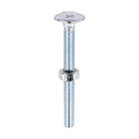 Carriage Bolt & Hex Nut - BZP