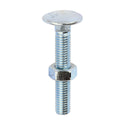 Carriage Bolt & Hex Nut - BZP