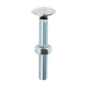 Carriage Bolt & Hex Nut - BZP