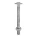 Carriage Bolt & Hex Nut - HDG