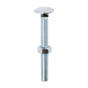 Carriage Bolt & Hex Nut - BZP