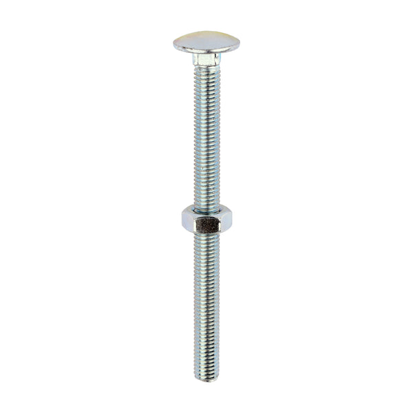 Carriage Bolt & Hex Nut - BZP