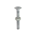 Carriage Bolt & Hex Nut - HDG