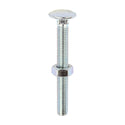 Carriage Bolt & Hex Nut - BZP