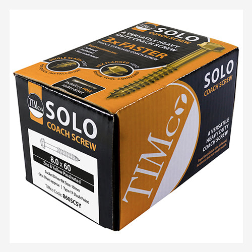 TIMCO Solo Advanced Hex Head Gold Coach Woodscrews