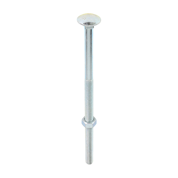 Carriage Bolt & Hex Nut - BZP