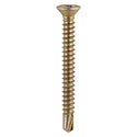 TIMCO Window Fabrication Screws Countersunk with Ribs PH Self-Tapping Self-Drilling Point Yellow