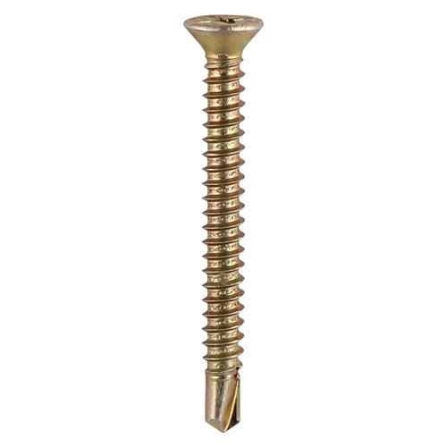 TIMCO Window Fabrication Screws Countersunk PH Metric Thread Self-Drilling Point Yellow