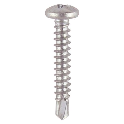 TIMCO Window Fabrication Screws Pan PH Self-Tapping Self-Drilling Point Martensitic Stainless Steel & Silver Organic - 0