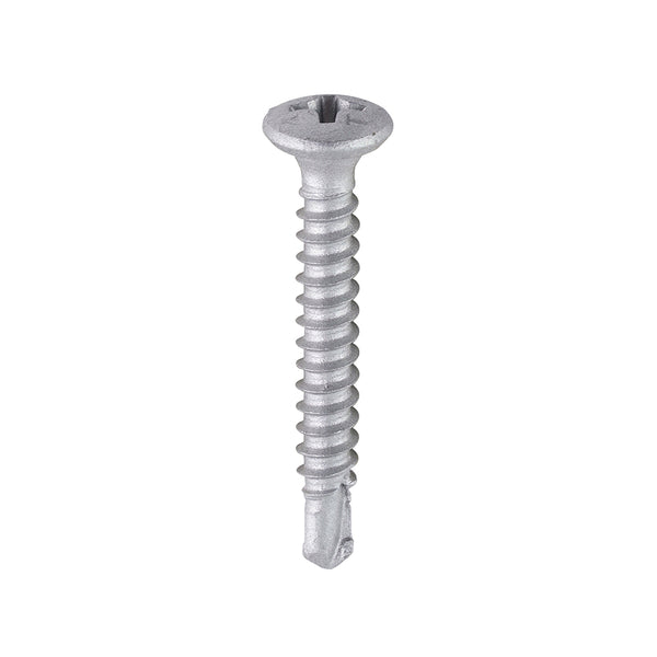 TIMCO Window Fabrication Screws Friction Stay Pan PH Self-Tapping Thread Self-Drilling Point Martensitic Stainless Steel & Silver Organic