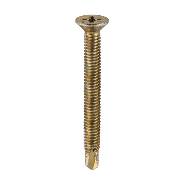 TIMCO Window Fabrication Screws Countersunk PH Metric Thread Self-Drilling Point Yellow