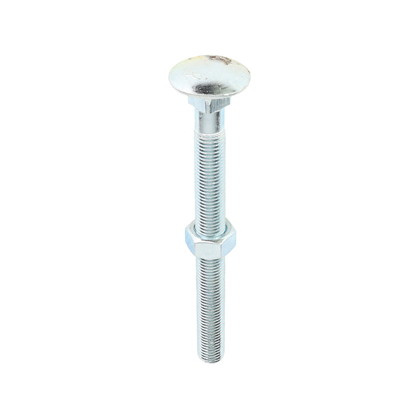 Carriage Bolt & Hex Nut - BZP