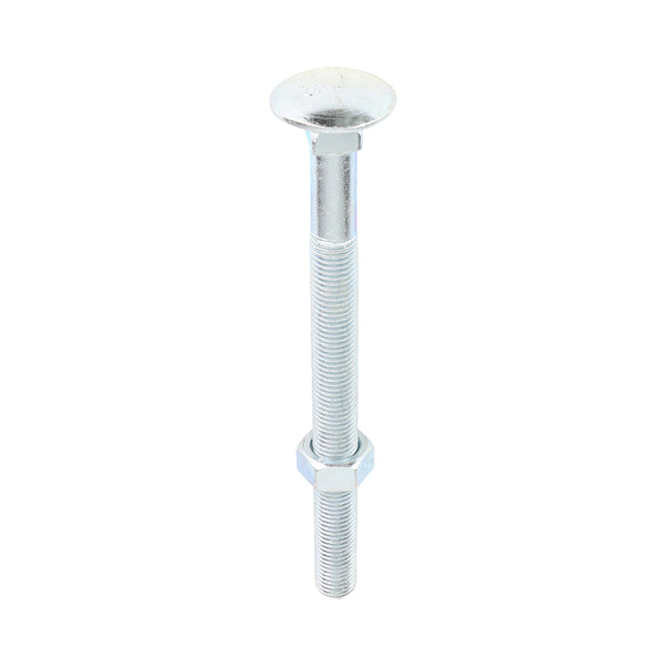 Carriage Bolt & Hex Nut - BZP