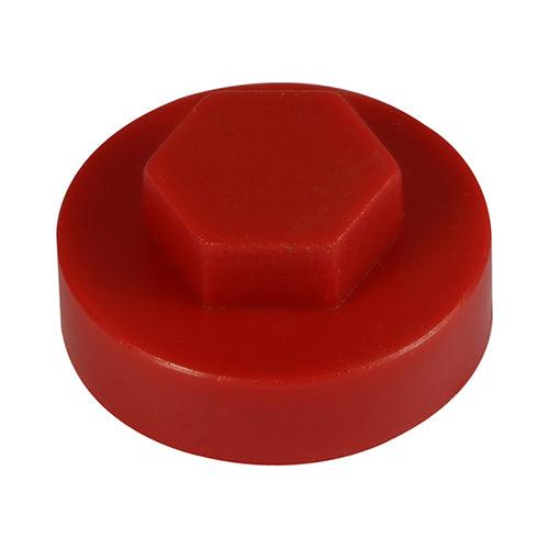 TIMCO Hex Head Cover Caps Flame Red