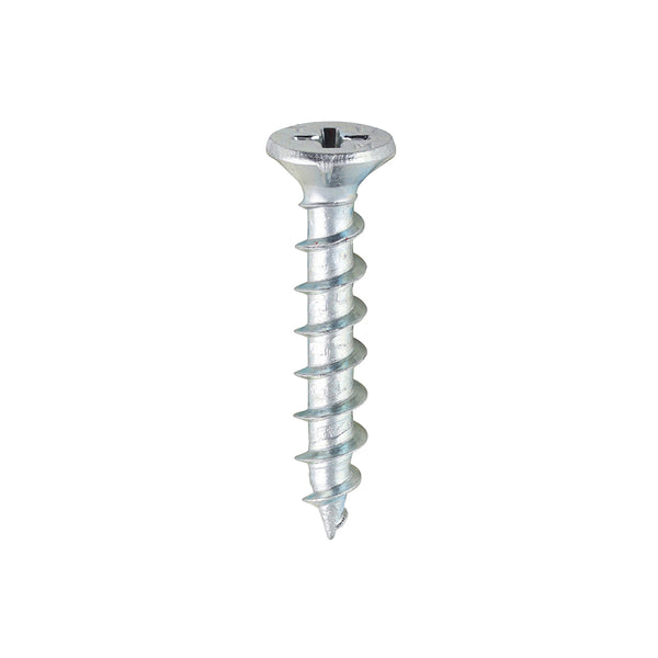 TIMCO Window Fabrication Screws Countersunk with Ribs PH Single Thread Gimlet Point Zinc