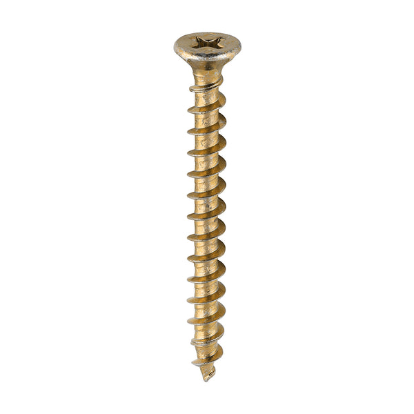 TIMCO Window Fabrication Screws Countersunk with Ribs PH Single Thread Gimlet Point Yellow