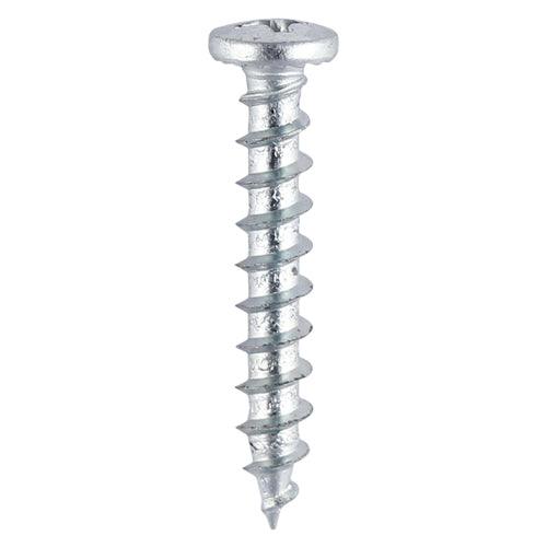 TIMCO Window Fabrication Screws Friction Stay Shallow Pan with Serrations PH Single Thread Gimlet Point Zinc