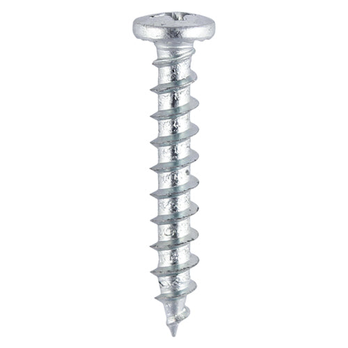 TIMCO Window Fabrication Screws Friction Stay Shallow Pan with Serrations PH Single Thread Gimlet Point Zinc