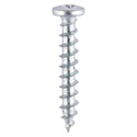 TIMCO Window Fabrication Screws Friction Stay Shallow Pan with Serrations PH Single Thread Gimlet Point Zinc