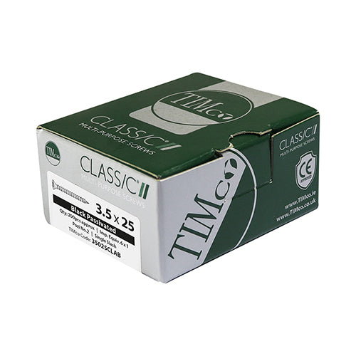 TIMCO Classic Multi-Purpose Countersunk Black Woodscrews