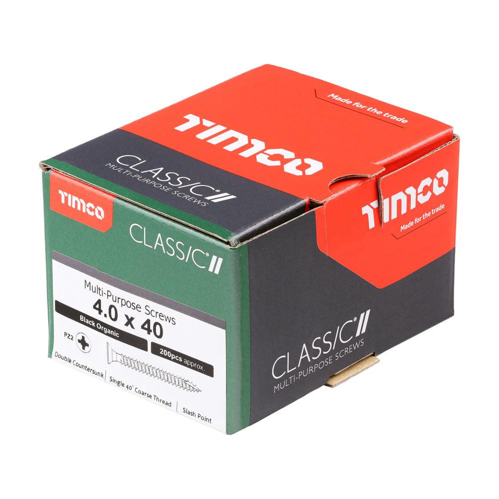 TIMCO Classic Multi-Purpose Countersunk Black Woodscrews