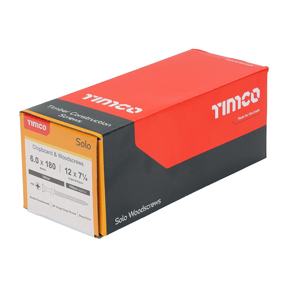 TIMCO Solo Countersunk Gold Woodscrews - 0