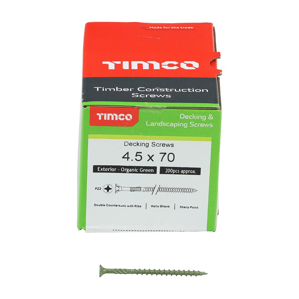 TIMCO Decking Screws Countersunk Exterior Green