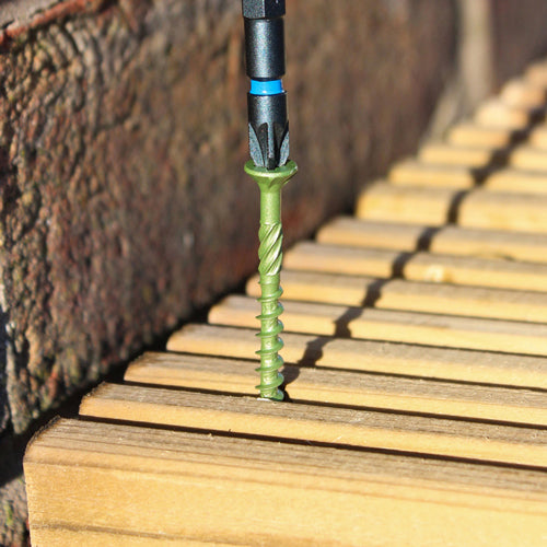 TIMCO Decking Screws Countersunk Exterior Green