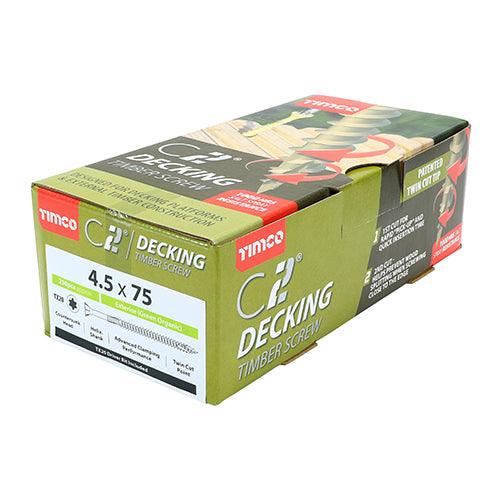 TIMCO C2 Deck-Fix Premium Countersunk Green Decking Screws - 0