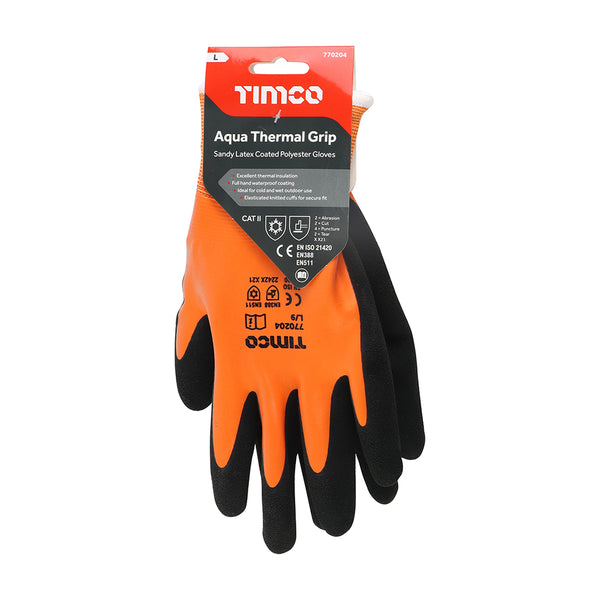 Aqua Thermal Grip Glove