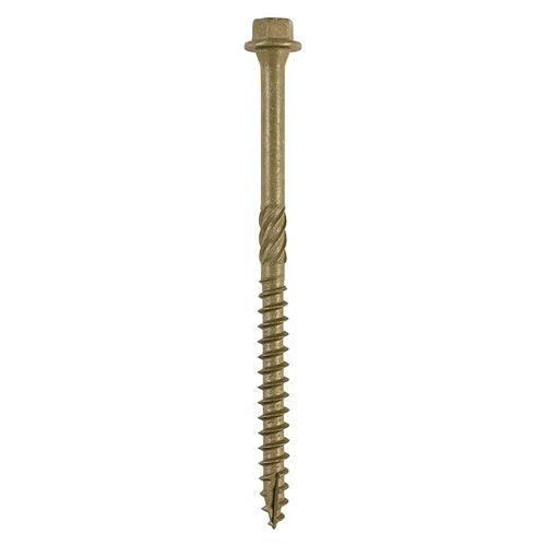 TIMCO Timber Screws Hex Flange Head Exterior Green