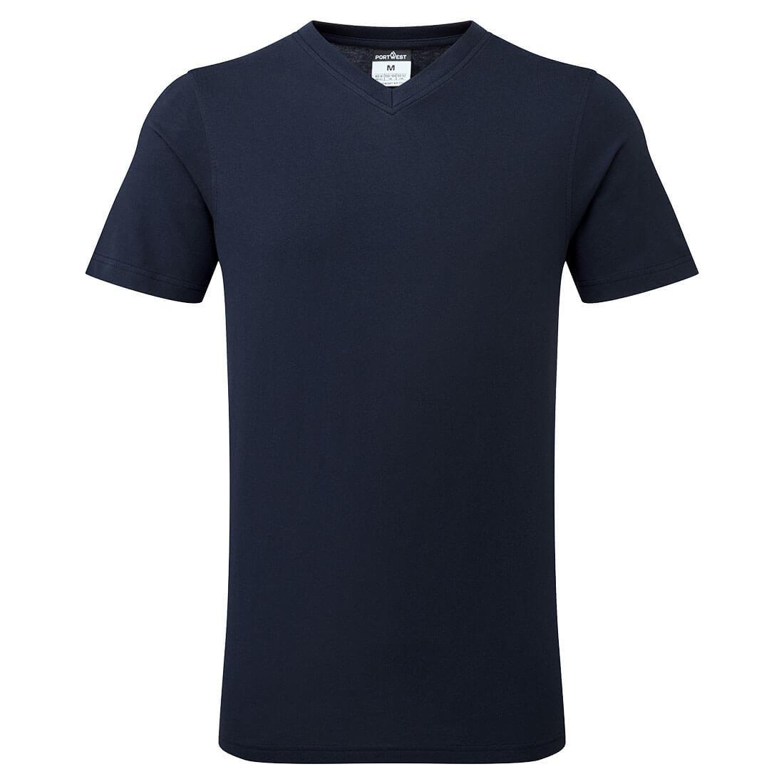 V-Neck Cotton T-Shirt - 0