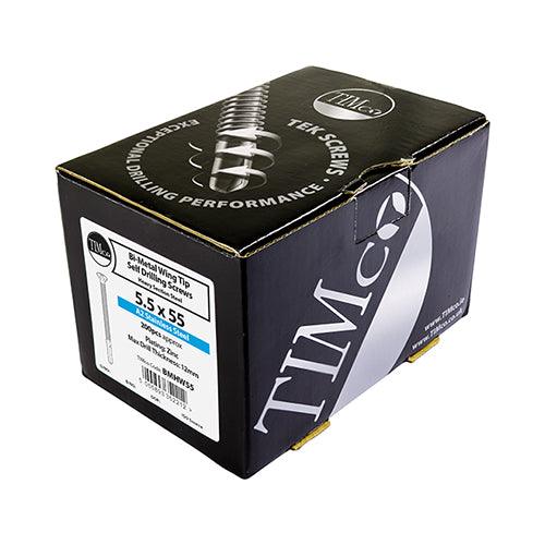 TIMCO Self-Drilling Wing-Tip Steel to Timber Heavy Section A2 Stainless Steel Bi-Metal Screws - 0