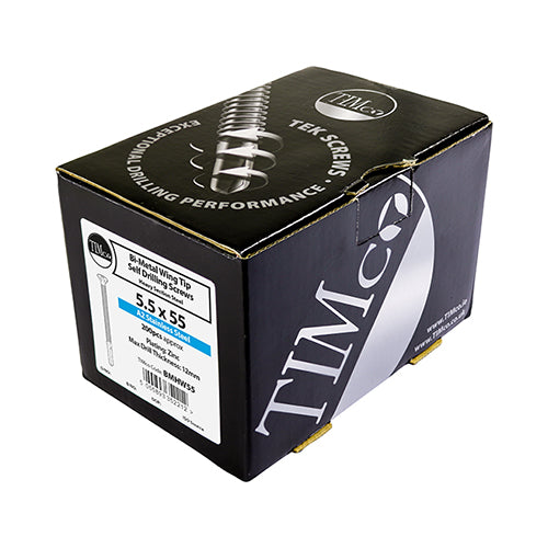 TIMCO Self-Drilling Wing-Tip Steel to Timber Heavy Section A2 Stainless Steel Bi-Metal Screws