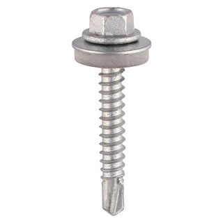 TIMCO Self-Drilling Light Section A2 Stainless Steel Bi-Metal Screws with EPDM Washer