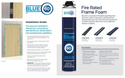 BLUE 60 FR Expanding PU Foam Door Frame Sealant