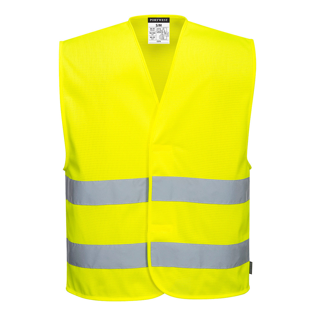 Hi-Vis Mesh Two Band Vest - 0