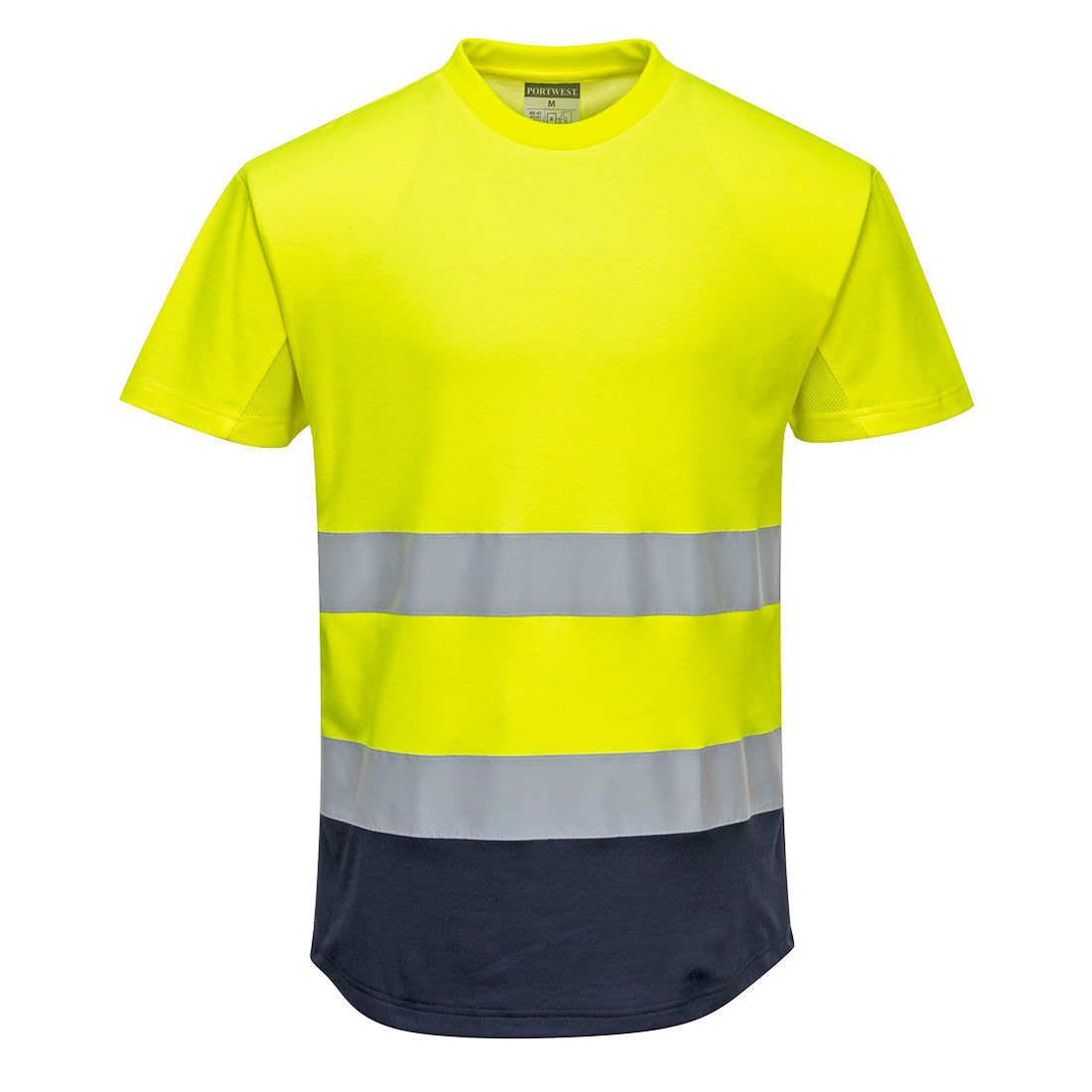 Hi-Vis Contrast Mesh Insert T-Shirt S/S - 0