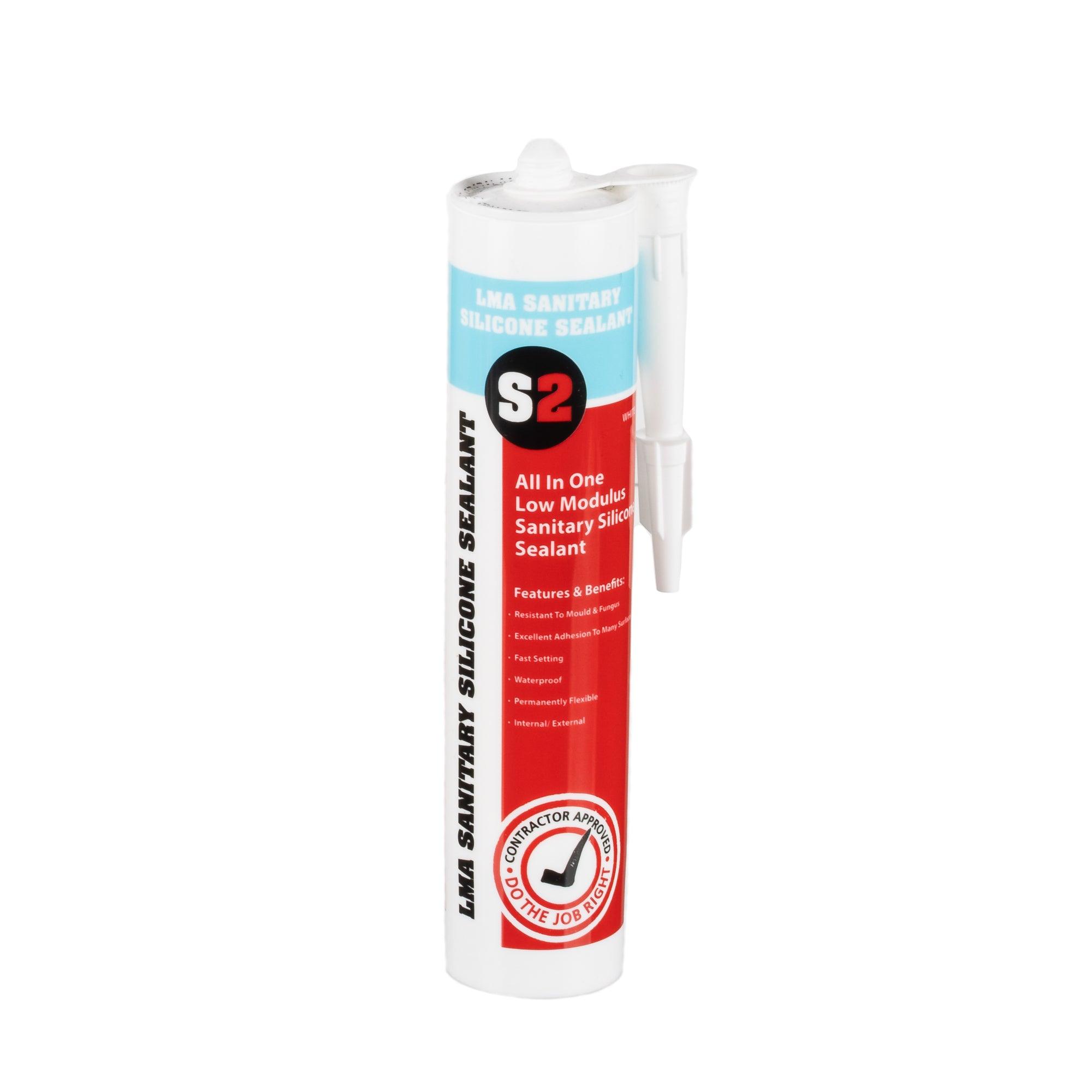 S2 Low Modulus Acetoxy Cure Mould Resistant Silicone Sealant (12 tubes per box)