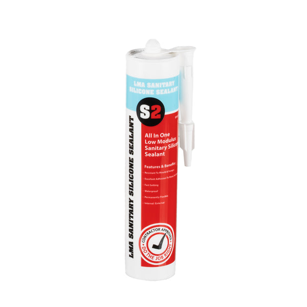 S2 Low Modulus Acetoxy Cure Mould Resistant Silicone Sealant (12 tubes per box)