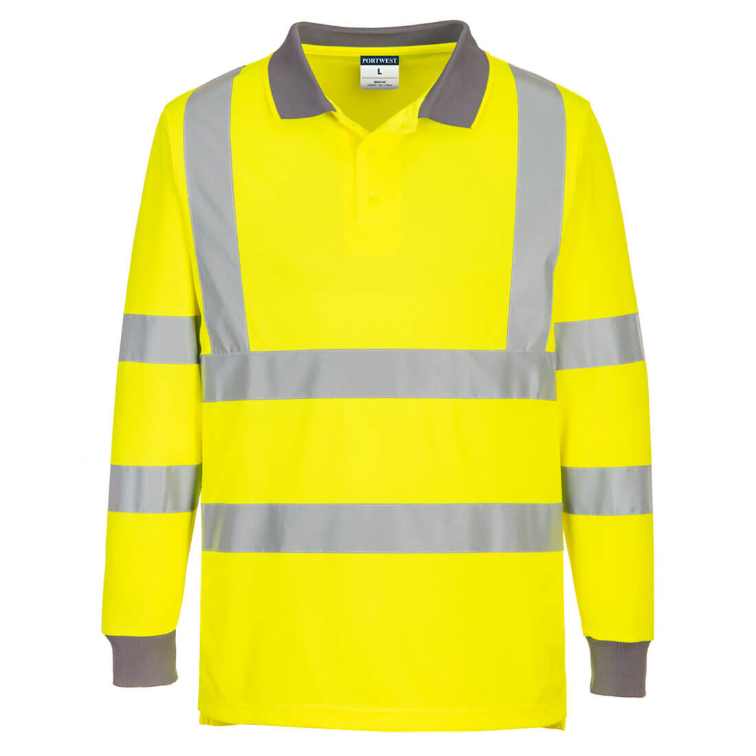 Eco Hi-Vis Polo Shirt L/S (6 Pack) - 0