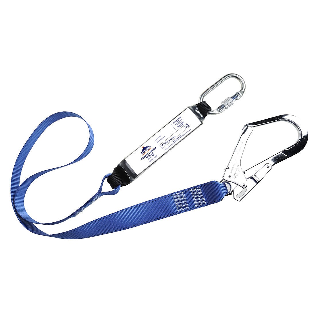 Single Webbing 1.8m Lanyard With Shock Absorber