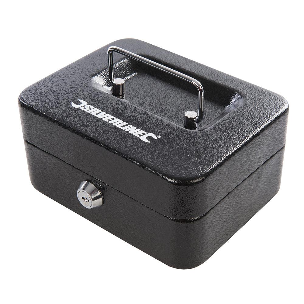 Silverline Metal Cash & Valuables Box Keyed - 0