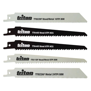 Triton Recip Saw Blade Set 5pce